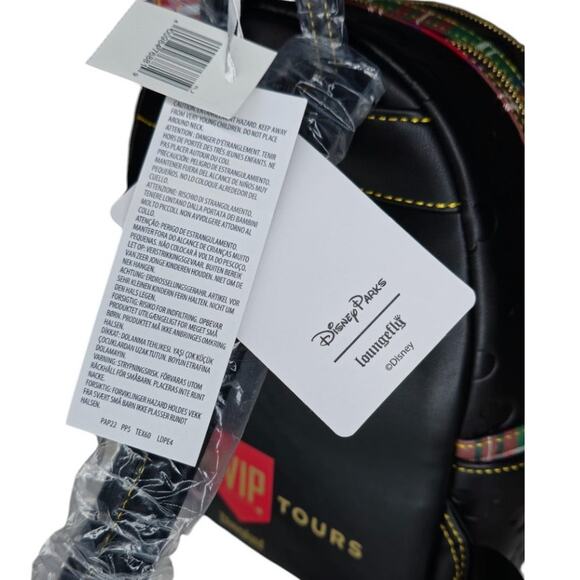 Exclusive Disney Parks Loungefly VIP Plaid Mini Backpack with Ear Holder Strap - Picture 6 of 12